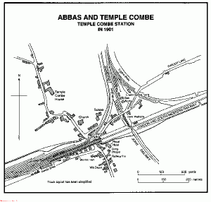 Temple Combe railway map
